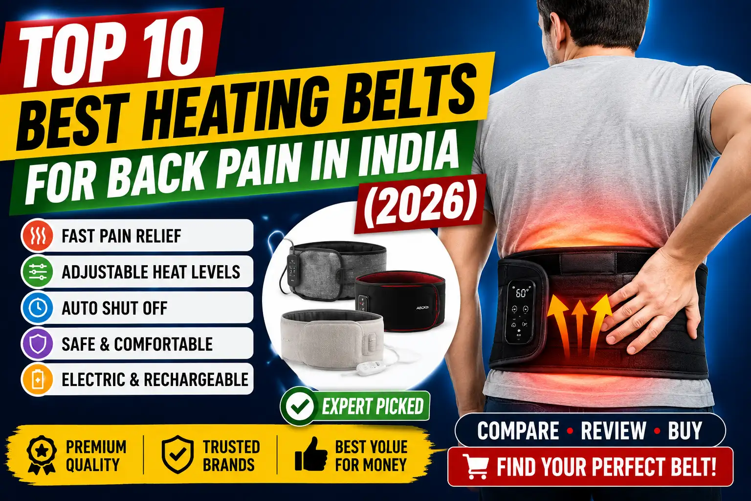 Top 10 Best Heating Belts for Back Pain in India (2026)